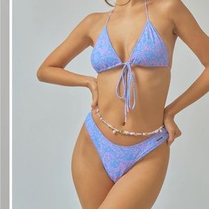 XXL Martini high rise cheeky bottoms in Lazy Paisley - Blackbough Swim